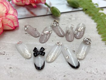 ネイルサロン ジェイ(Nail Salon J)/リボンストーンアート