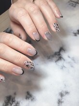 スピードネイル アンド アイ 宇土シティモール店/マグネット×レオパード