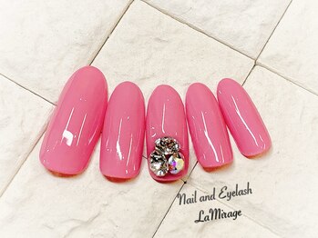 ネイルサロン ラミラージュ/ワンカラーVカット1本付き