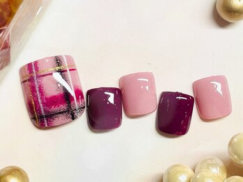 プルトワ(pourtoi)/シンプルチェックネイル★