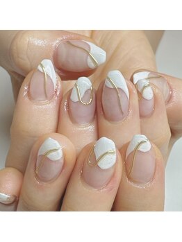 ネイルージュ 梅ヶ丘店(Nailouge)/変形フレンチネイル☆