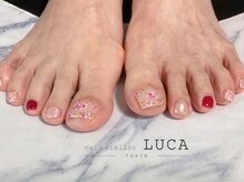 ネイルアトリエルカ(nail atelier LUCA)/M-798 ニュアンスフラワーネイル