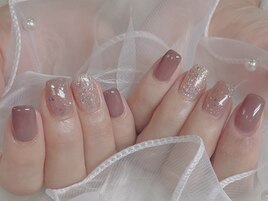 新色  くすみパープル