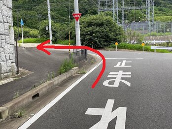 絡流(Rakuryu)/高速をくぐったらすぐ左折します