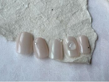 アイネイルズ 梅田店(I nails)/うるうるミラーワンカラー