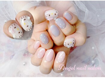 エンジェルネイルサロン(Angel nail salon)/ぷっくりキティちゃん+500円