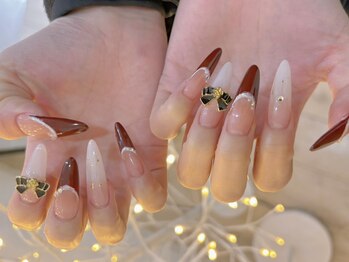 シミナ 北堀江店(XIMINA)の写真/【400色×1000種の輸入パーツ】韓国・ワンホン・長さ出しも!イベントを彩る主役級の指先をご提供◎