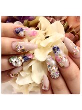 ネイルサロン ディーバ ギンザ(Nail salon Diva GINZA)/青ピンクバラネイル