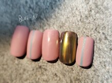 ブルーエヌ(BLUE N)/大人くすみピンクネイル