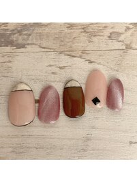 大人バレンタインネイル