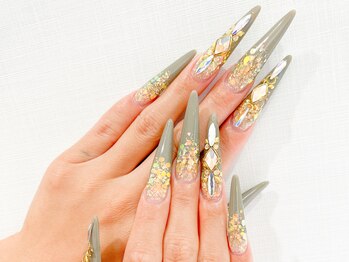 ★カーキ×ゴールド★