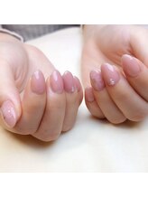 ピオニーネイル(peony nail)/ピンクネイル