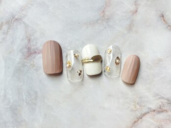 ゴールドミラーネイル