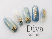 ネイルサロン ディーバ ギンザ(Nail salon Diva GINZA)/さわやかブルーネイル
