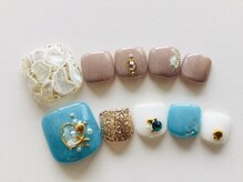 ガナッシュ ネイルアンドアイラッシュ(Ganache.NAIL＆EYELUSH )/華やか定額ジェルネイル8000円