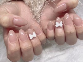 うる艶ワンカラー×リボン