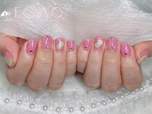 エガオネイルサロン 錦糸町店(EGAO NAIL SALON)/ラメワンカラー