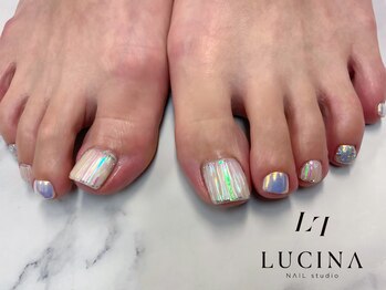 ネイルスタジオ ルキナ(LUCINA)/H-794ガラスフットネイル