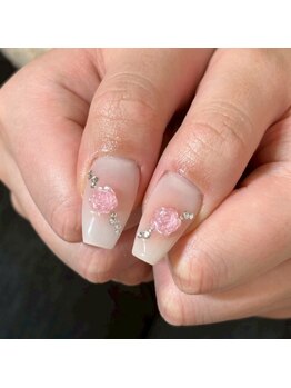 GLUCK宇都宮今泉【パラジェル/フィルイン/長さだし/持ち込み/LED/メンズアイブロウ】/バラdesign