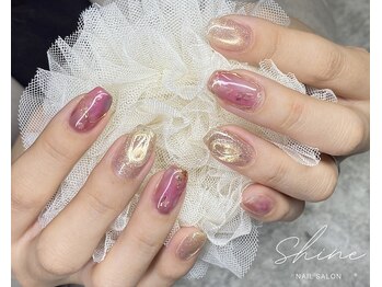 シャイン(Shine)の写真/お洒落で可愛いトレンド感溢れるデザインをご用意☆モチが良いのが人気の秘訣♪定額デザイン豊富☆