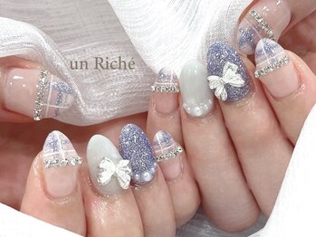 アンリッシュ 池袋東口店(un Riche)の写真/【池袋/ブライダル】大切な日こそ指先から華やかに♪ブライダルコース、イベント用クーポンもご用意◎