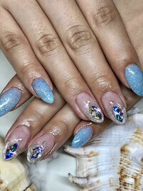 ラメブルー