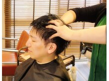 ミィボヌール(Private hair salon Mie bonheur)の雰囲気（男性特有の頭皮汚れや匂いを高濃度炭酸水ヘッドスパで徹底除去!）