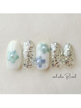ネイル サロン アールズ ネイル(R's nail)/フラワーネイル￥8500