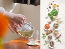 ベルサンテ イオ(belle sante'io)の雰囲気（施術後は、オリジナルブレンドハーブティーでほっと一息♪）