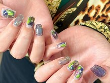 ヌル ネイル 堀江(NURU NAIL HORIE)/モードネイルキラキラマグネット