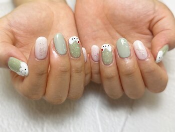 くまちゃんネイル