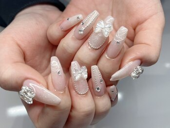 シミナ 北堀江店(XIMINA)の写真/400色×パーツ1000種!定額から持ち込みアートまで、理想のネイルが見つかる充実メニュー♪