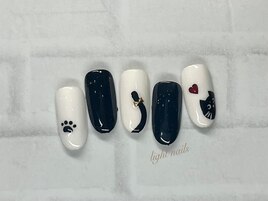 黒猫ネイル♪