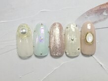 ネイルアンドまつげ リュフェール 五反田(Nail Lufaire)/お花ワイヤーマグネット
