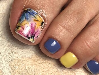 オーラリー ネイル アート メゾン(ORRERY nail art maison)/フット / フラワー