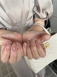 大人ガーリーネイル