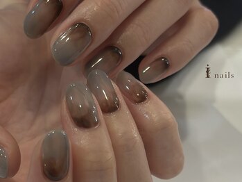 アイネイルズ 吉祥寺店(I nails)/冬カラーグラデーションネイル