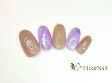 エリクサーネイル 渋谷(Elixir Nail)/定額aシンプル/クーポン使用