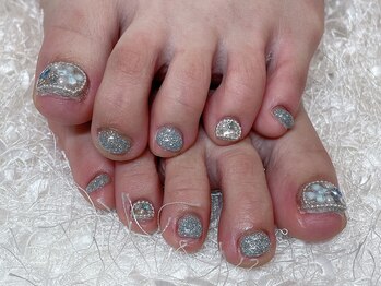 レアネイル 新宿(le'a nail)/フットラメネイル