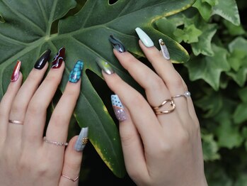 タオドットネイル(TAO...nail)の写真/手描きだからこそのぬくもりのあるデザインで自分らしさが表現できちゃう♪【フリーアート¥9900】