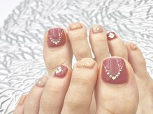 ミネルバネイル(MINERVA nail)/ネックレス風♪フットネイル