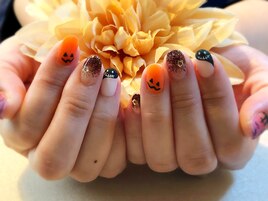ハロウィンネイル(^^)