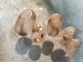 肌馴染み大理石ネイル