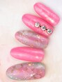 カラーズ(colors)&nbsp;春はビビットピンクが可愛い！桜柄アートでおしゃれに！