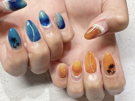 ヤシの木ネイル