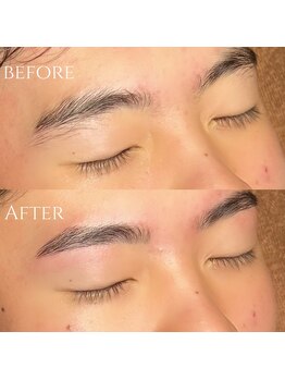 ボス ブロウ 天白店(BOSS BROW)/【メンズ眉毛】before &nbsp;after