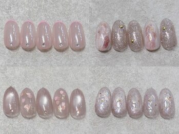 ミライ トータルビューティーサロン(mirai)の写真/新生活スタートを彩る上品春ネイル★指先から品よく華やかな春っぽさのおすすめデザイン、今月限定です★