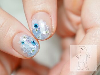 オトナネイル(otona nail)/紫陽花ネイル
