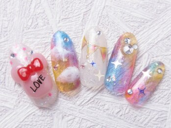 ネイルサロン ロゼプリュム/ドリーミーな立体アート