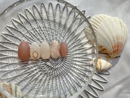 大理石×マグ入りパーツネイル♪